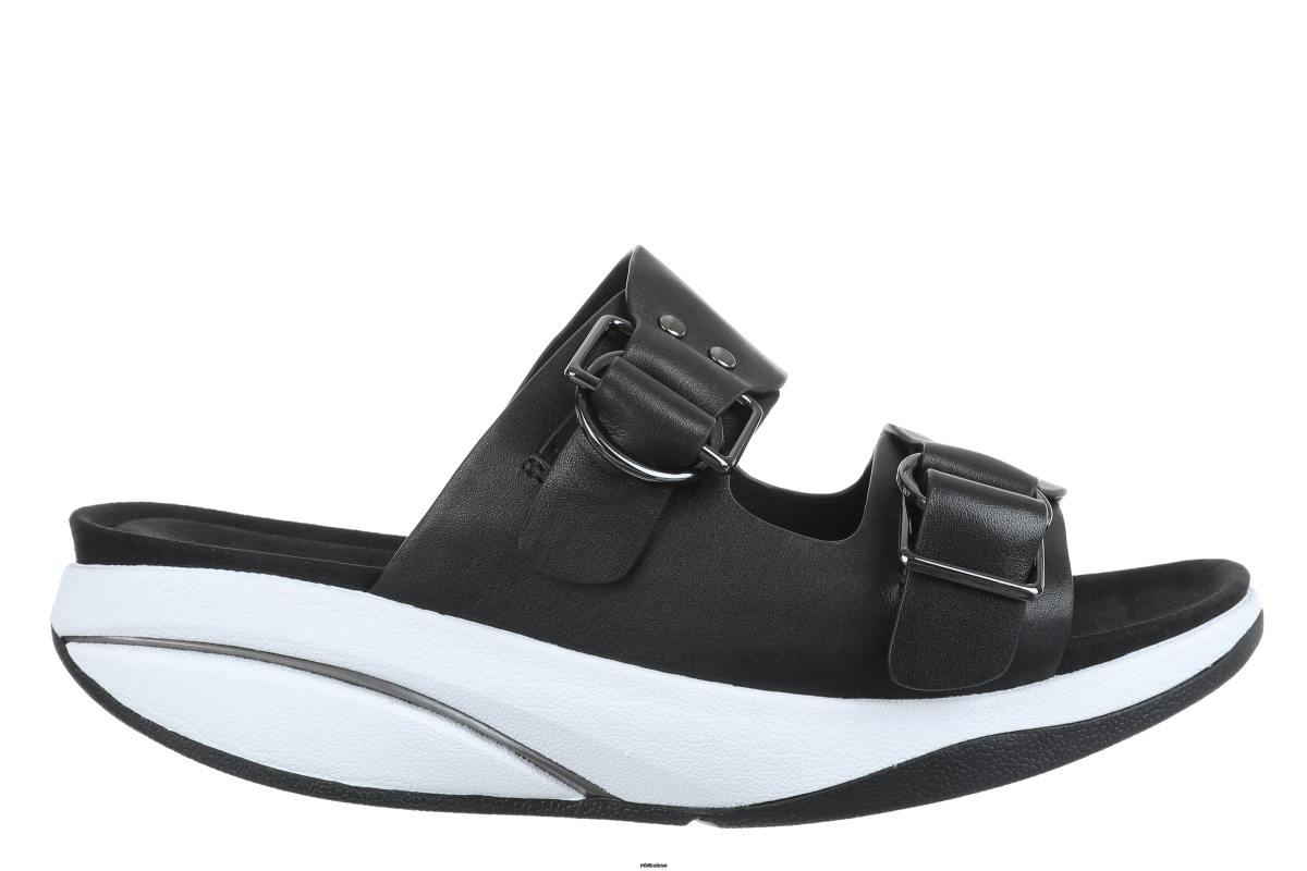 MBT femmes j'aime noir sandales 60VH236 - MBT Store
