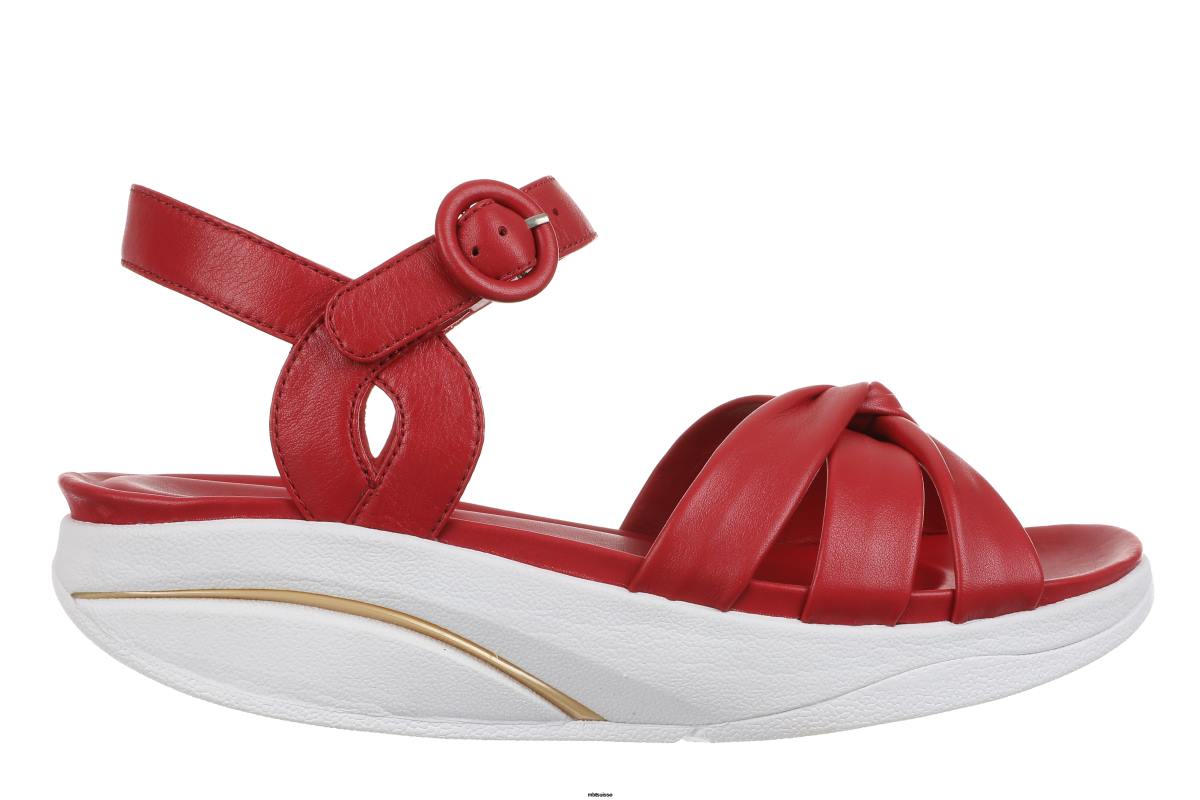 MBT femmes kaweria 7 rouge sandales 60VH237 - MBT Outlet